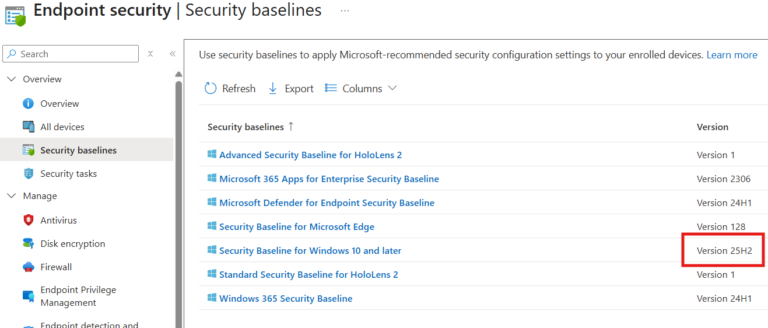 Windows 11 25H2 Security Baseline – Scudra